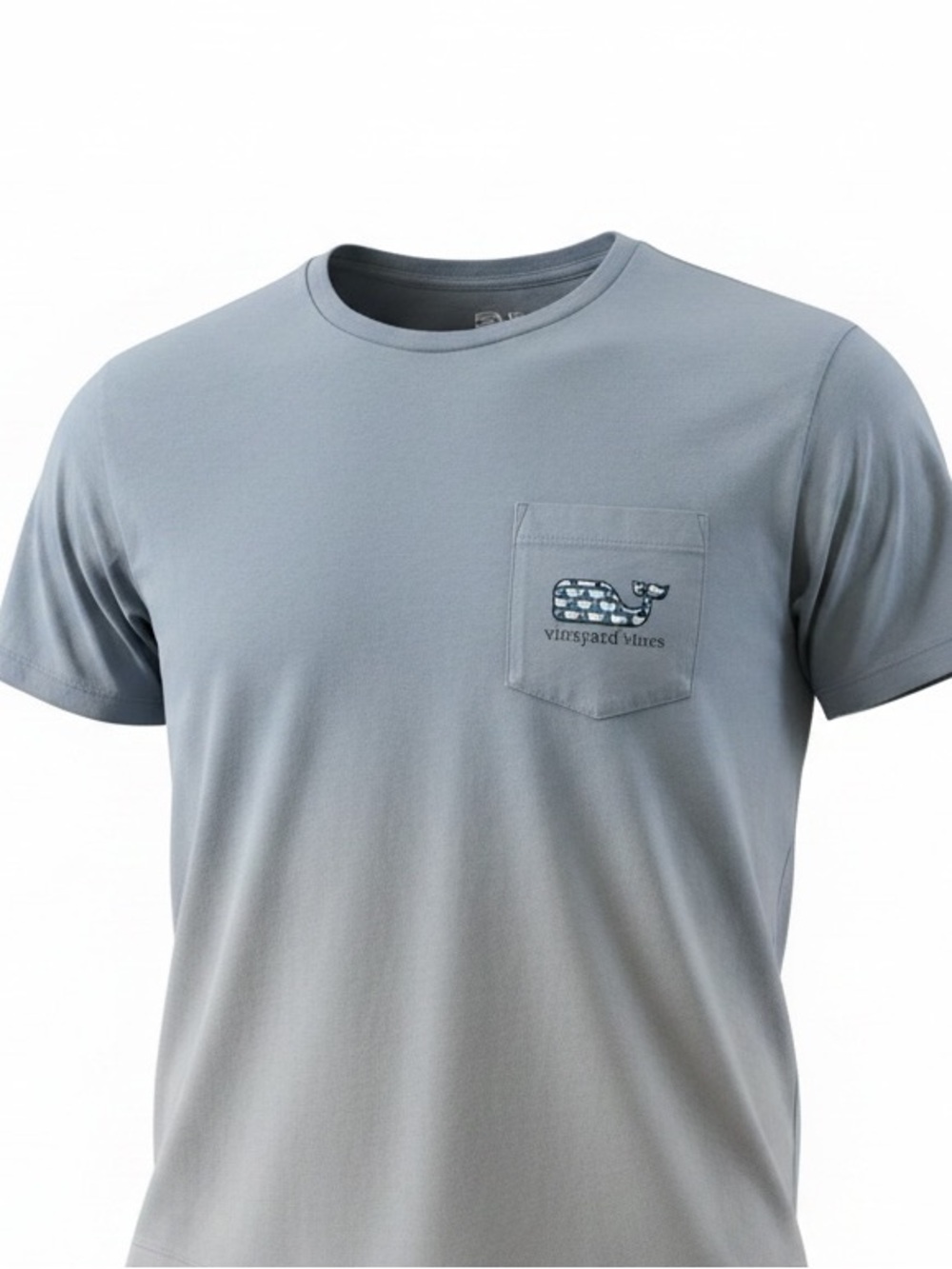 Vineyard Vines Men’s Pocket Tee in Light Slate Blue